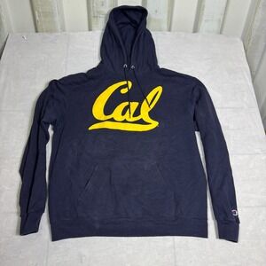 Champion Sweatshirt Mens Navy Blue California Golden Bears Football NCAA Size L
